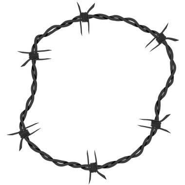dikenli tel. vektör