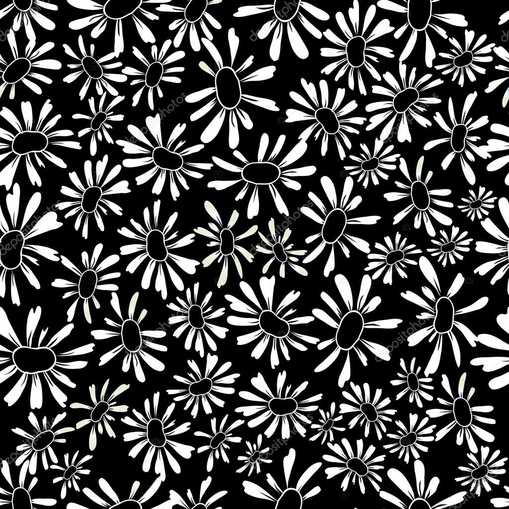 Camomile seamless pattern