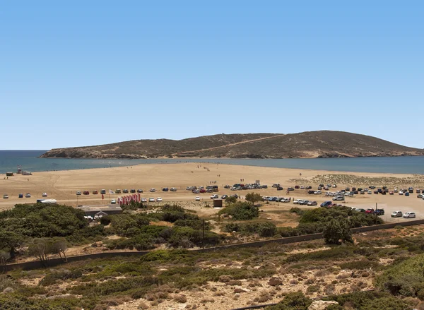 Griekenland. Rhodes. prassonisi de kus van twee zeeën — Stockfoto