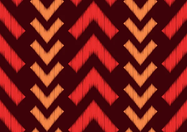 Zickzack Linie Ethnisches Muster Krawattenfärbung Oder Aztekischer Stil Folk Stickerei — Stockvektor