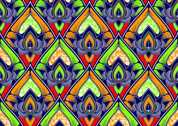 Afrika tekstil sanatının kusursuz deseni, düzgün daire ve eğriler, soyut görüntü ve arkaplan, baskı için moda sanatı, vektör dosyası eps10.