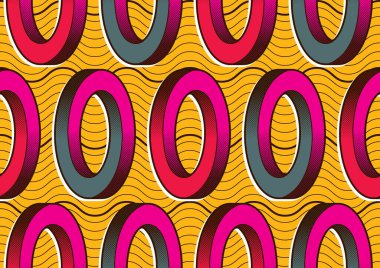Afrika tekstil sanatının kusursuz deseni, soyut resim ve arkaplan dairesi, baskı için moda çalışması, vektör dosyası ep10.
