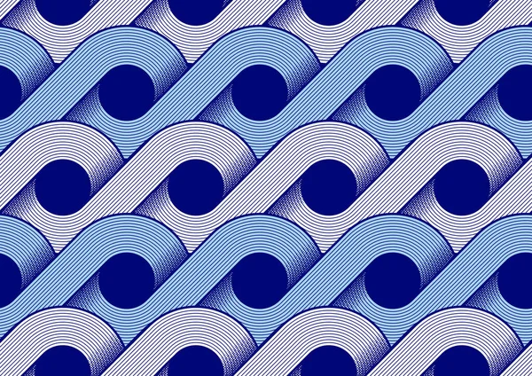 Línea Recta Curva África Abstract Seamless Pattern Arte Textil Imagen — Vector de stock