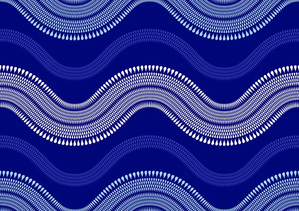 Arte Textil Africano Curvy Zig Zag Círculo Punto Patrón Sin — Archivo Imágenes Vectoriales