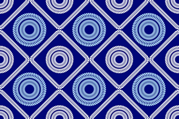 Blomma Murgröna Bilder Etniska Mönster Afrikansk Textilkonst Hawaii Abstrakt Cirkel — Stock vektor