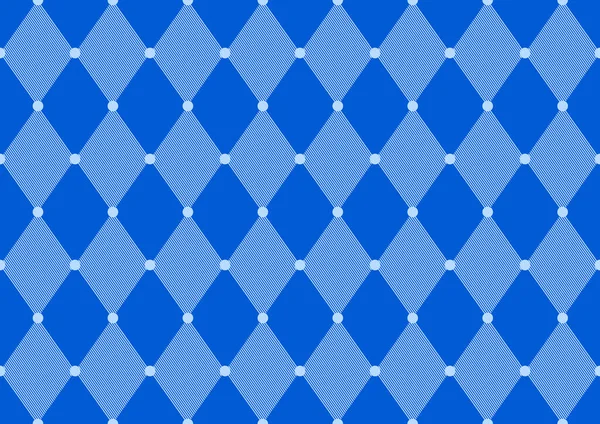 Geometrische Einfache Netzmuster Hintergrund Blaue Farbe Textilkunst Hand Zeichnung Linie — Stockvektor