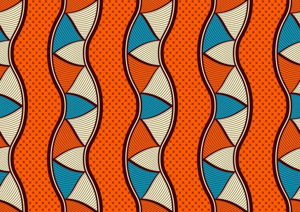 Afrika Abstrakte Nahtlose Muster Stammestextilkunst Handzeichnung Hintergrund Lebendigen Farben Mode — Stockvektor