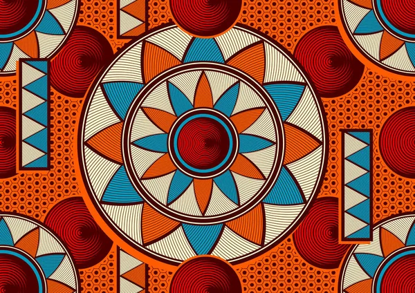 África Padrão Sem Emenda Abstrato Arte Têxtil Tribal Mão Desenhar — Vetor de Stock