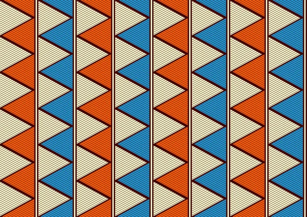 Africa Abstract Seamless Pattern Geometric Shape Tribal Textile Art Hand — Stockový vektor