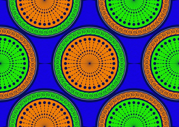 Africa Abstract Seamless Pattern Circle Curve Lines Free Form Shape — Vetor de Stock