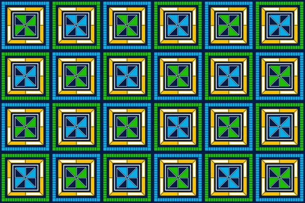 Africa Abstract Seamless Pattern Vibrant Colours Tribal Textile Art Hand — Stock vektor