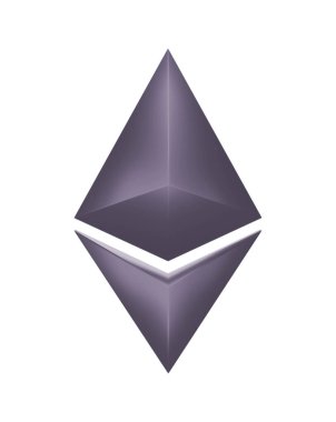 Ethereum madeni para sembolü şifreleme konsepti. kırpma yolu..