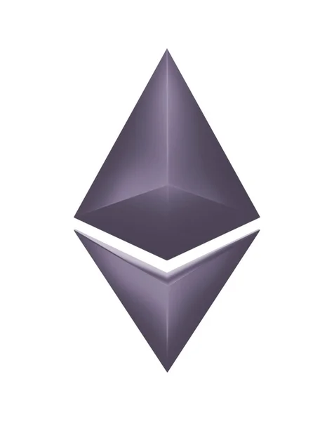 Ethereum Coin Symbol Cryptocurrency Rendering Concept Clipping Path — Stock Photo, Image