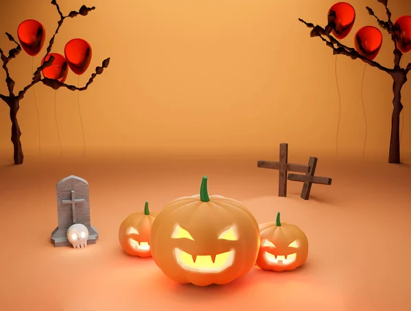 Halloween Plakát Pozvánka Vykreslování Pozadí Pro Web Banner — Stock fotografie