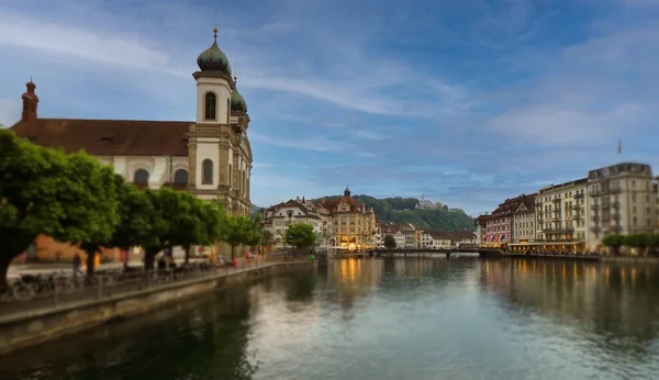 Zurich Switzerland Mei 2020 Pusat Kota Bersejarah Lucerne Dengan Terkenal — Stok Foto