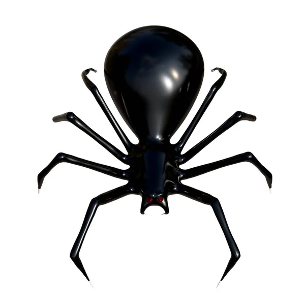 Realistic Spider Rendering Halloween Decoration — Stock Photo, Image