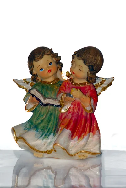 Dva andělé na ledě — Stock fotografie