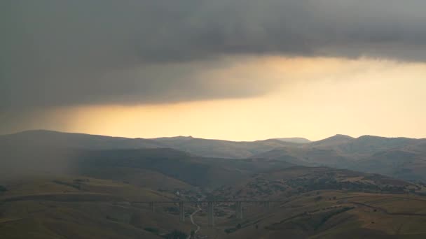 7680X4320 Storm Clouds Approaching Coming Derecho Widespread Long Lived Straight — Vídeos de Stock