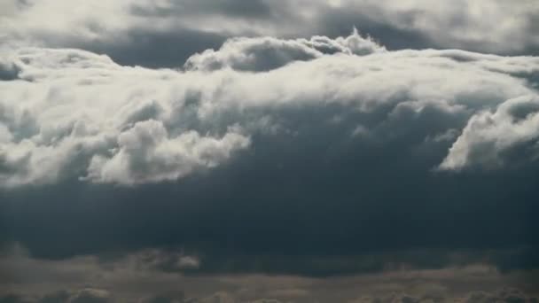 4320P Cloud Movements Storm Variable Mix Dark Clouds Time Lapse — стоковое видео