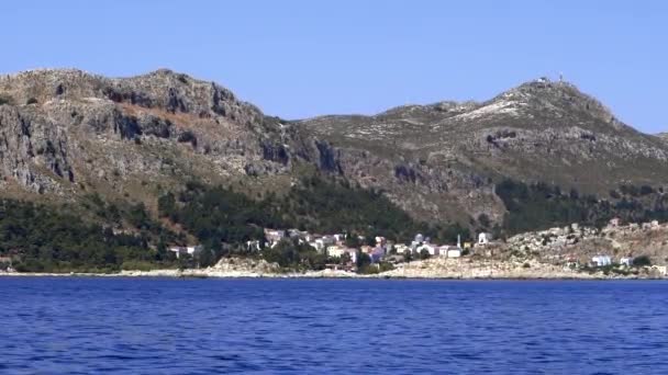 Kastellorizo Castellorizo Ostrova Megisti Řecké Republice Řecko Řecký Ostrov Obec — Stock video