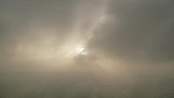 Una Verdadera Tormenta Arena Que Oscurece Sol Las Tormentas Arena — Vídeos de Stock