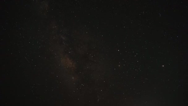 电影8K 7680X4320 30P真色彩 夜空中的星星 过了很久了清楚可见的黑色空间运动中的无限星载天文学微观学行星星体侧向陨石流星流星流星流星流星流星流星 — 图库视频影像