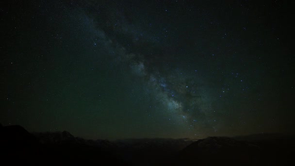 7680X4320 4320P Night Cielo Estrellado Time Lapse Milkyway Stars Verdadera — Vídeo de stock