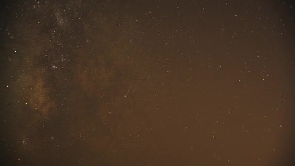 7680X4320 Кольори True Нічне Зоряне Небо Проміжок Часу Чумацький Шлях — стокове відео