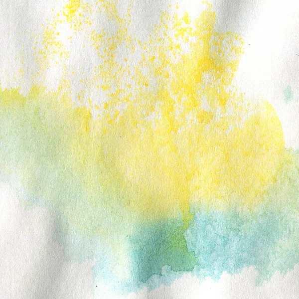 Hand Drawn Background with Watercolor Colored Splashes. — Stockfoto