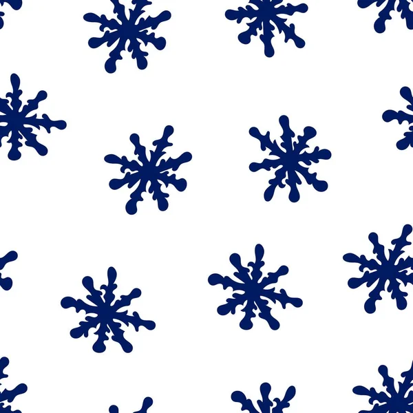 Modèle sans couture de Noël dessiné à la main. Contexte hivernal. — Image vectorielle