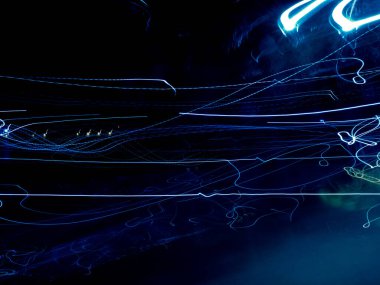 Parlayan neon ışıkları ile soyut arkaplan