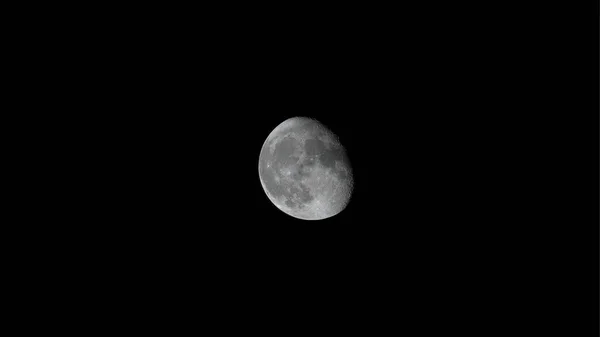 Фон Полумесяца Луна Является Астрономическим Телом Которое Вращается Вокруг Планеты — стоковое фото