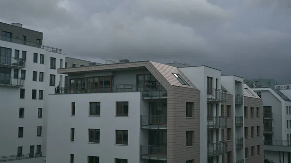 Modern Bostad Lägenhet Hus Komplexa Utomhus Faciliteter Koncept — Stockfoto