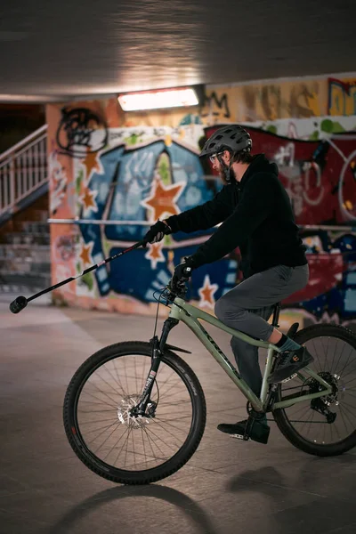 Gdansk Poland July 2022 Members Trycity Bike Polo Club Practise —  Fotos de Stock