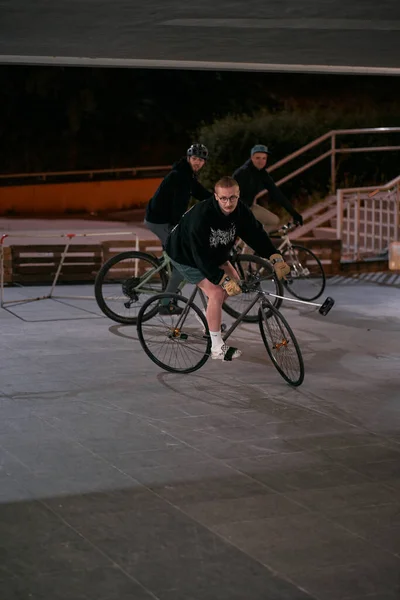 Gdansk Poland July 2022 Members Trycity Bike Polo Club Practise — Stockfoto