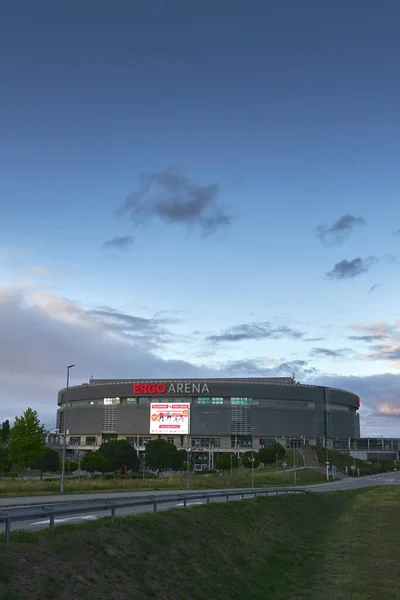 2022 Gdansk Poland Stadium Ergo Arena Night Boundary Two Cities — 스톡 사진