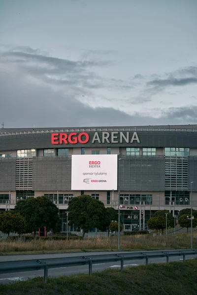 2022 Gdansk Poland Stadium Ergo Arena Night Boundary Two Cities — Photo