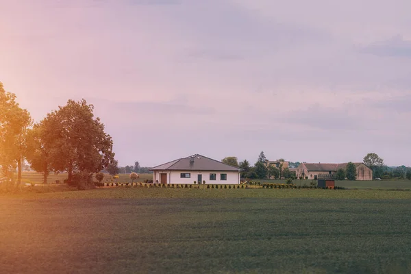 Landscape House Country — Stockfoto