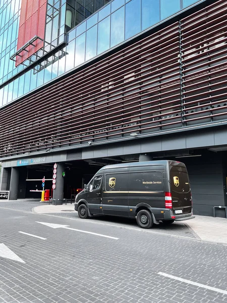 2022 Gdansk Poland Ups Truck Parked Side Road Downtown Gdansk — Photo