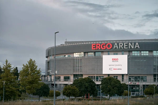 2022 Gdansk Poland Stadium Ergo Arena Night Boundary Two Cities — Photo