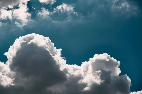 Backdrop Summer Sky Storm Natural Background Soft Clouds — Fotografia de Stock