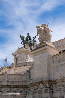 İtalya, Roma 'daki Piazza Venezia' daki Vittoriano Anıtı
