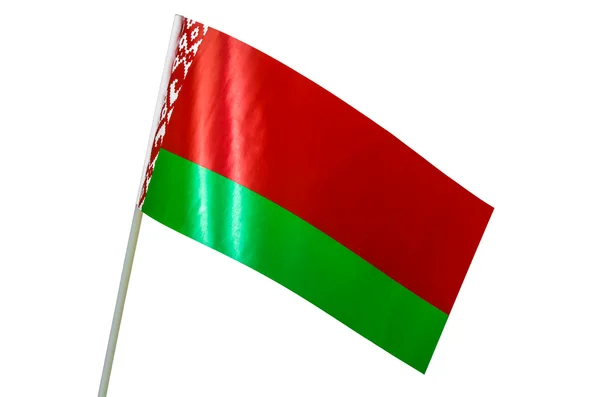 Bandera de Belarus, Bielorrusia, carácter, cultura, nacional — Foto de Stock
