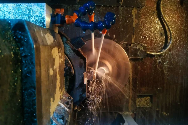 Metal Cutting Blanks Multi Purpose Cnc Machine Different Tools — Stock Photo, Image