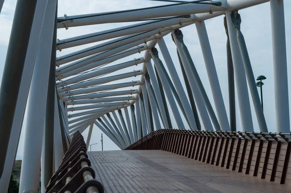 Die Brücke Befindet Sich Süden Netanjahas Über Die Ben Gurion — Stockfoto