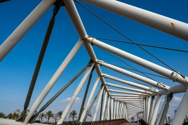 Die Brücke Befindet Sich Süden Netanjahas Über Die Ben Gurion — Stockfoto