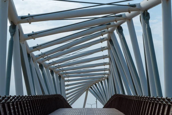 Die Brücke Befindet Sich Süden Netanjahas Über Die Ben Gurion — Stockfoto