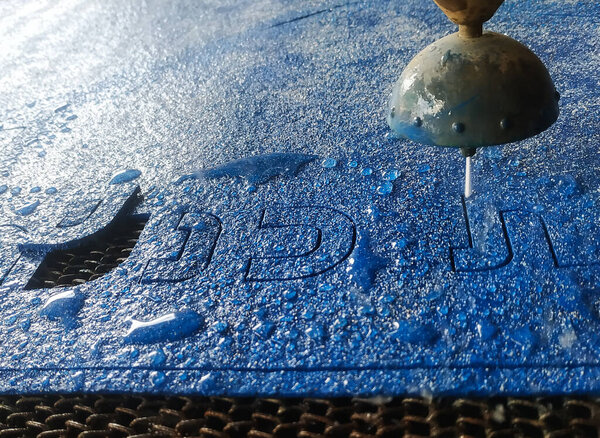 CNC water jet cutting machine is a modern industrial technology for cutting any material