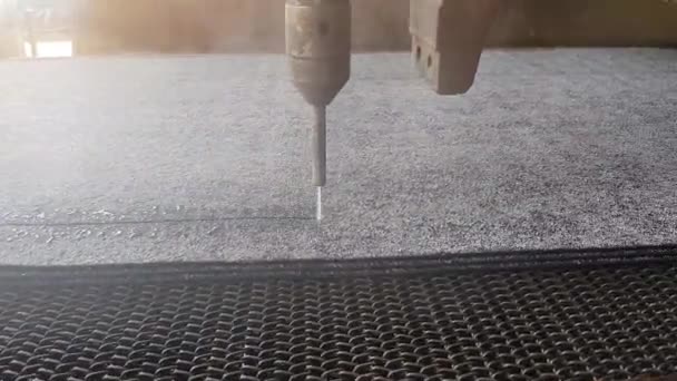 Hochdruck Wasserstrahlschneidemaschine Für Verschiedene Materialien — Stockvideo