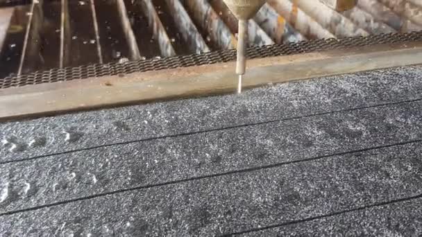 Máquina Corte Por Chorro Agua Alta Presión Para Varios Materiales — Vídeo de stock